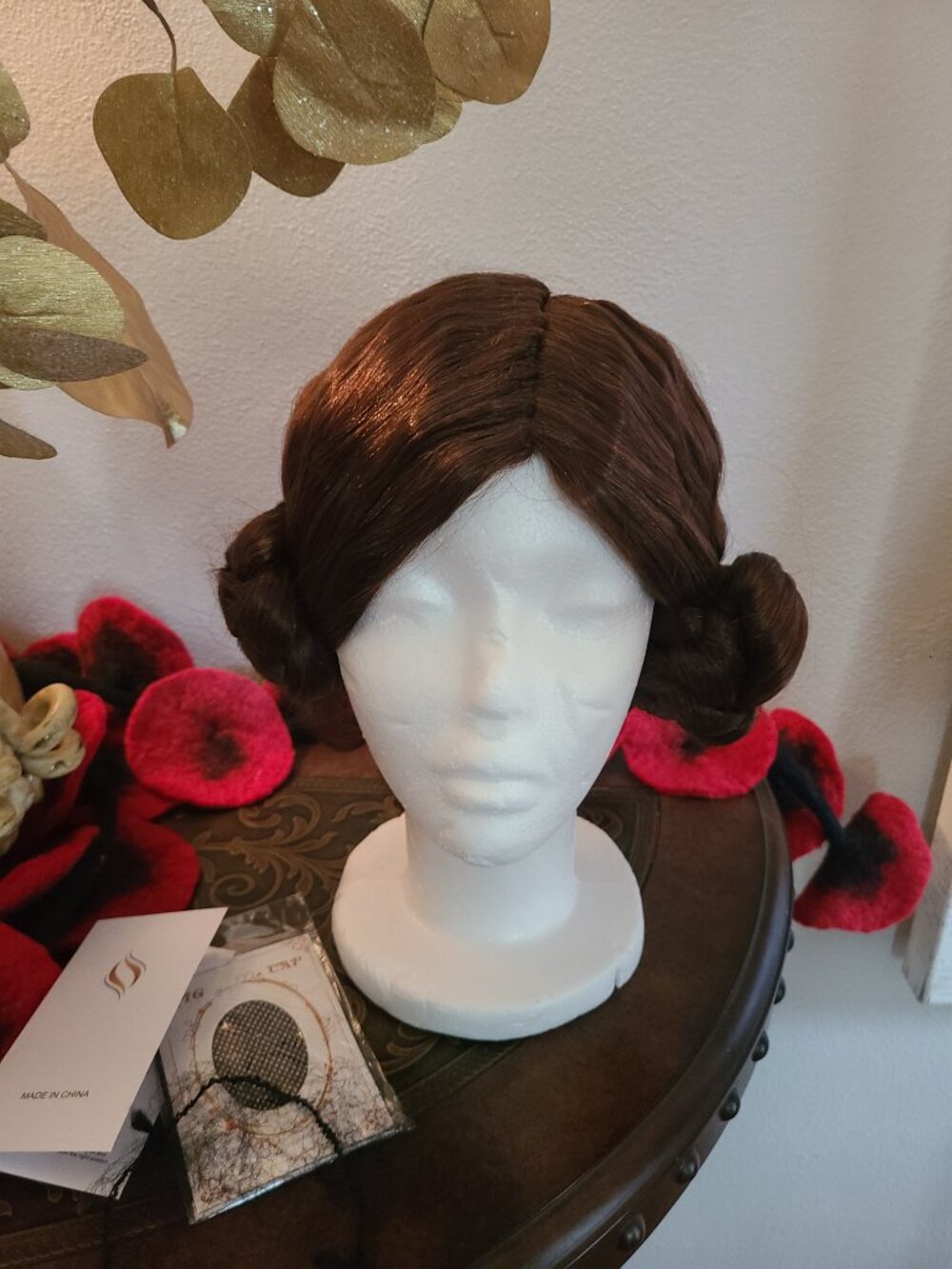 Adult Princess Leia Wig Bun Halloween Costume Cosplay Star Wars NEW